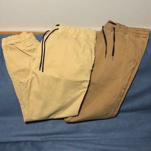 BUNDLE OF 2 KHAKI JOGGERS
